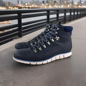Cole Haan | Shoes | Cole Haan Giotto Black Leather Mens Boot  display picture 1